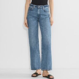 Denim Forum Blue Flare & Wide Leg Jeans